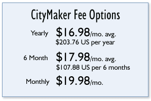 CityMaker Fee Options